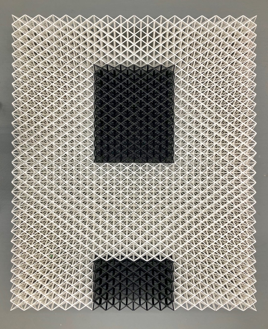 Drawing Structure (acoustic shadow) 3D printed Tough PLA 42.5 x 35.25 x 3" 2020
